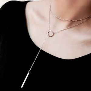 *Host Pick!! 🎉Silver Eternity Bar Lariat Necklace